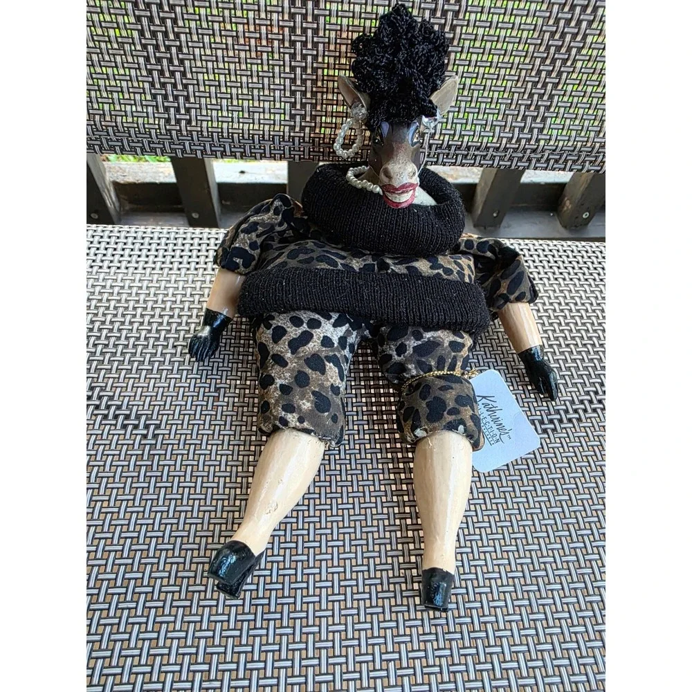 Katherines Collection Silver Lake Leopard Print Diva Donkey Doll Figurine 11in